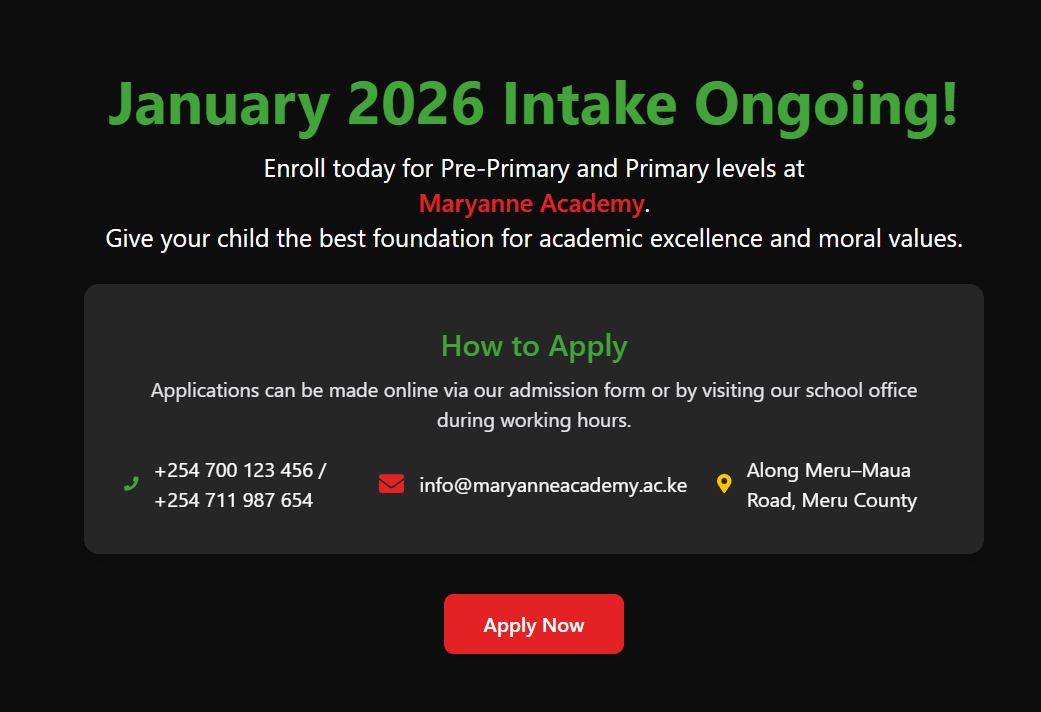 January Intake Ongoing!